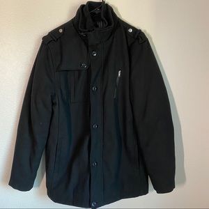 Black men’s pea coat